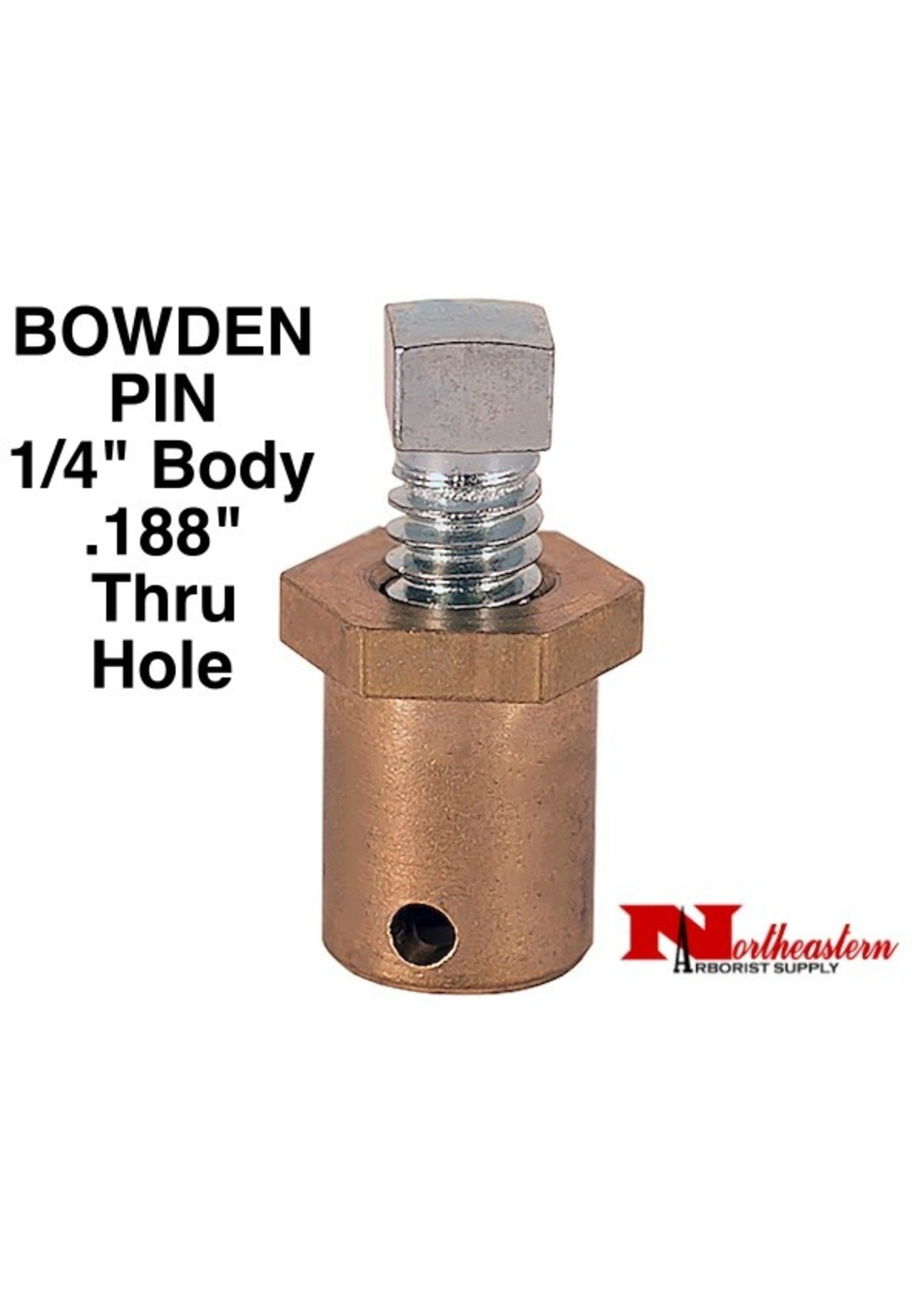 Bandit® Parts Bowden Pin 1/4" Brass with .188 Thru Hole