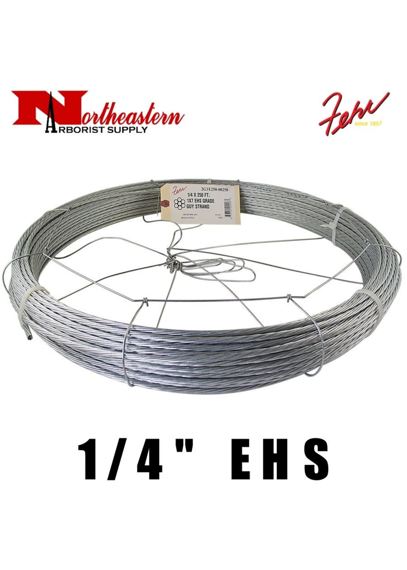 Fehr Bros. Cable EHS Grade 1/4" X 250' w/ Dispenser Cage