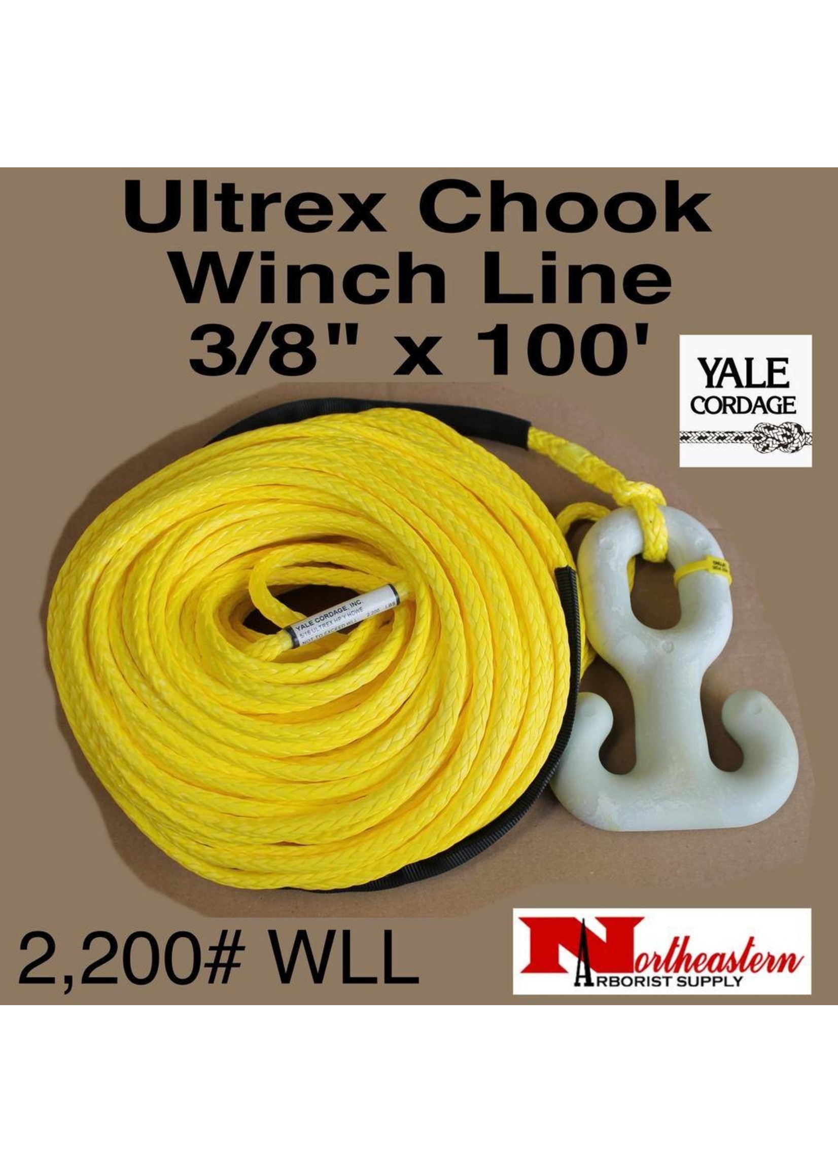 Yale Cordage Chook & Winch Rope 3/8" x 100'