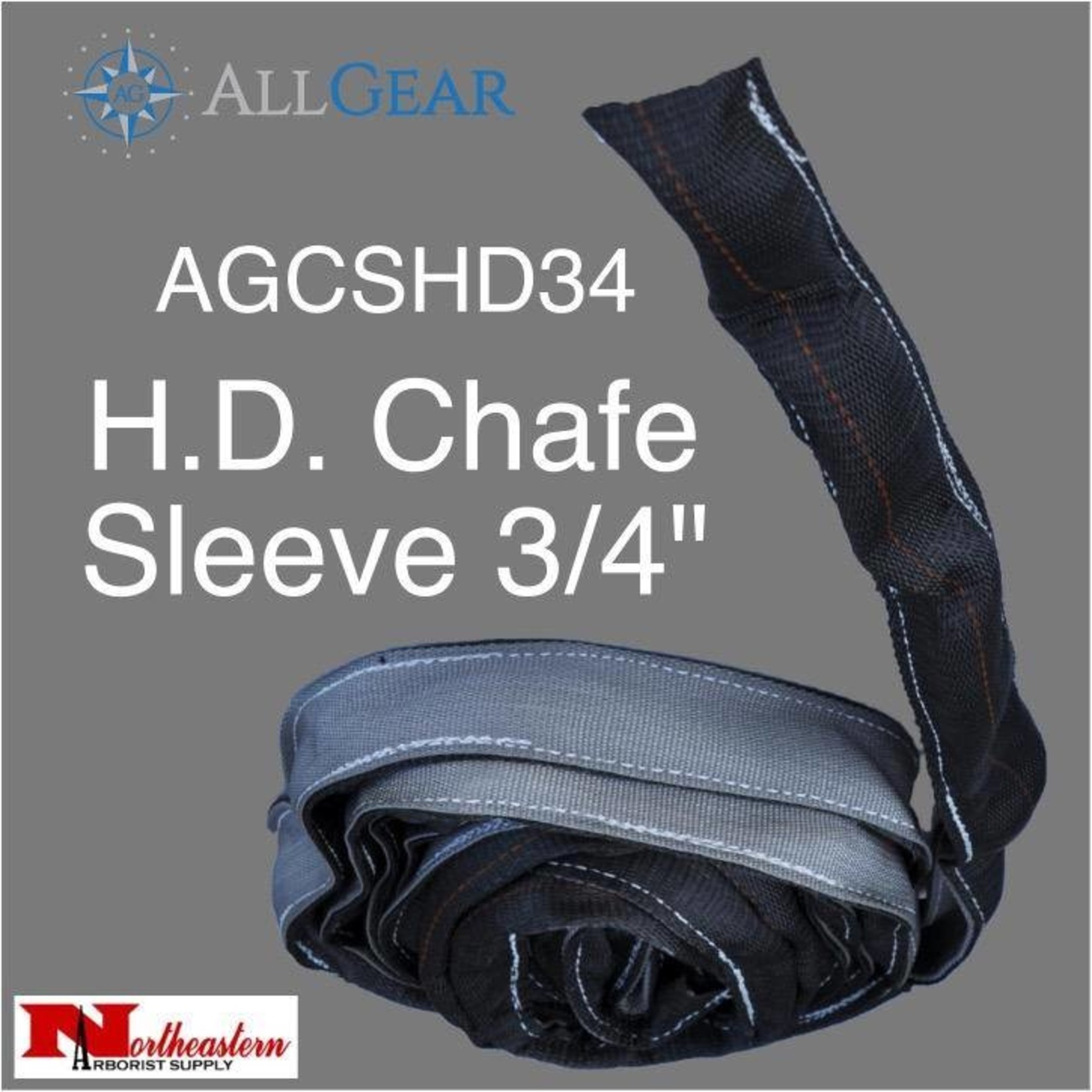 All Gear Inc. Chafe Sleeve, Heavy Duty Polyester 3/4" Inside Diameter x 30" Stitch Lines Every 12"