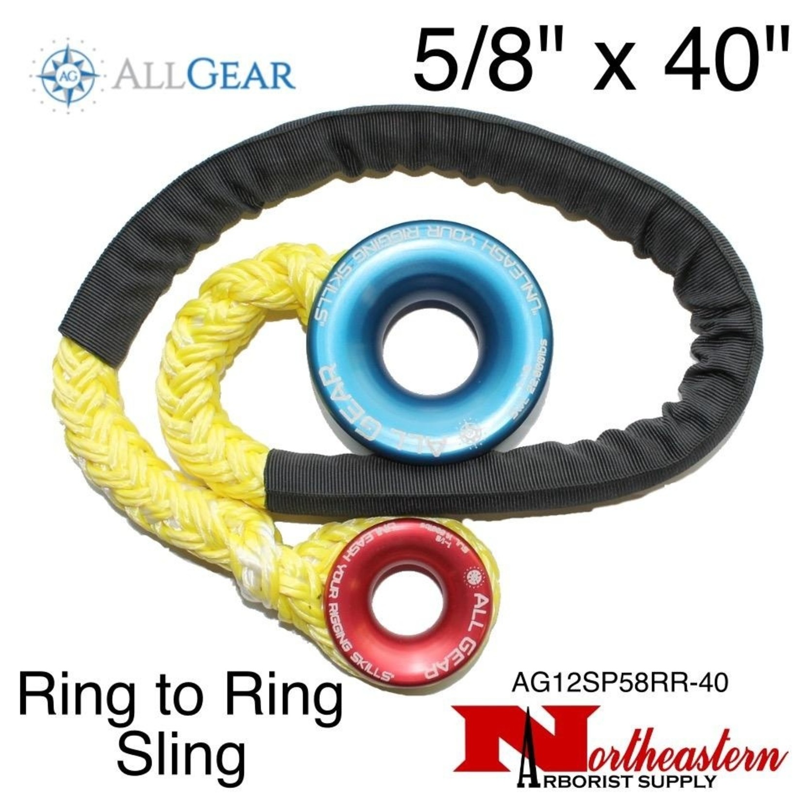 All Gear Inc. Ring To Ring Sling 5/8" x 40", 16,000# ABS