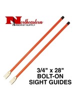 Buyers 3/4" x 28" Heavy Duty Fluorescent Orange Sight Guides With Hardware