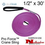 All Gear Inc. 1/2" x 30' "Pro Force" Crane Sling, with One 12" Spliced (Dead Eye). 19,500 Lbs Tensile