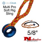 All Gear Inc. 5/8" X 10' 12-Strand Multi Pro Soft Rig Sling w/Ring & 10 Rig Pockets 16,000 Lb. Avg., AGSRS12S-5810MR