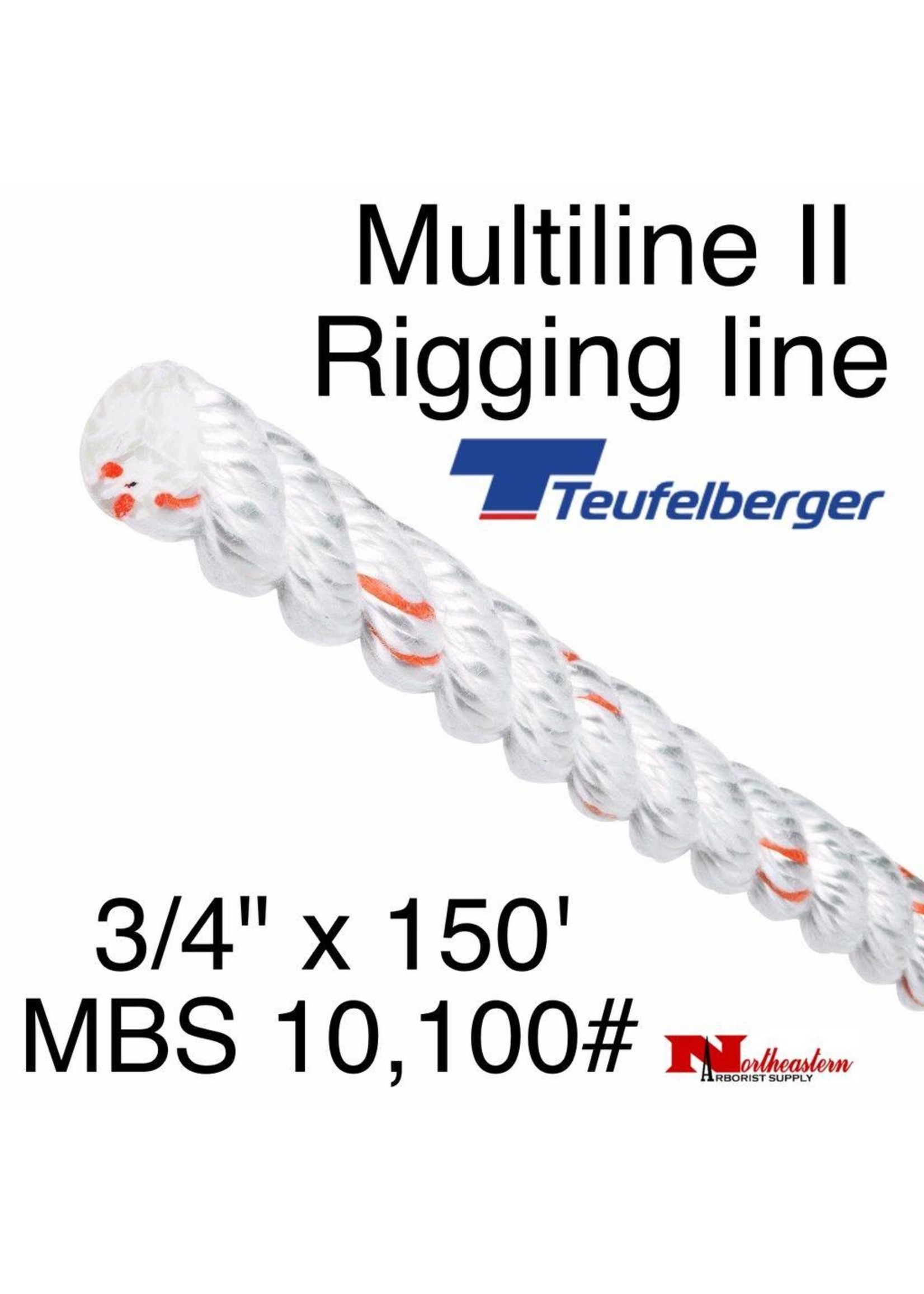 Teufelberger Multiline II 3/4" x 150' - MBS 10,100#