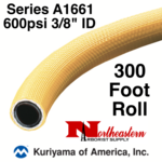 Kuriyama Hose, 600 PSI 3/8" ID Yellow Tree - 300' Roll