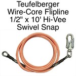 Teufelberger Flipline Hi-Vee 1/2in X 10 With Swivel Snap