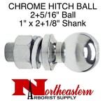 Buyers Hitch Ball 2+5/16" Shank Diameter 1" x 2+1/8" Shank Length, 7,500# M.G.T.W.