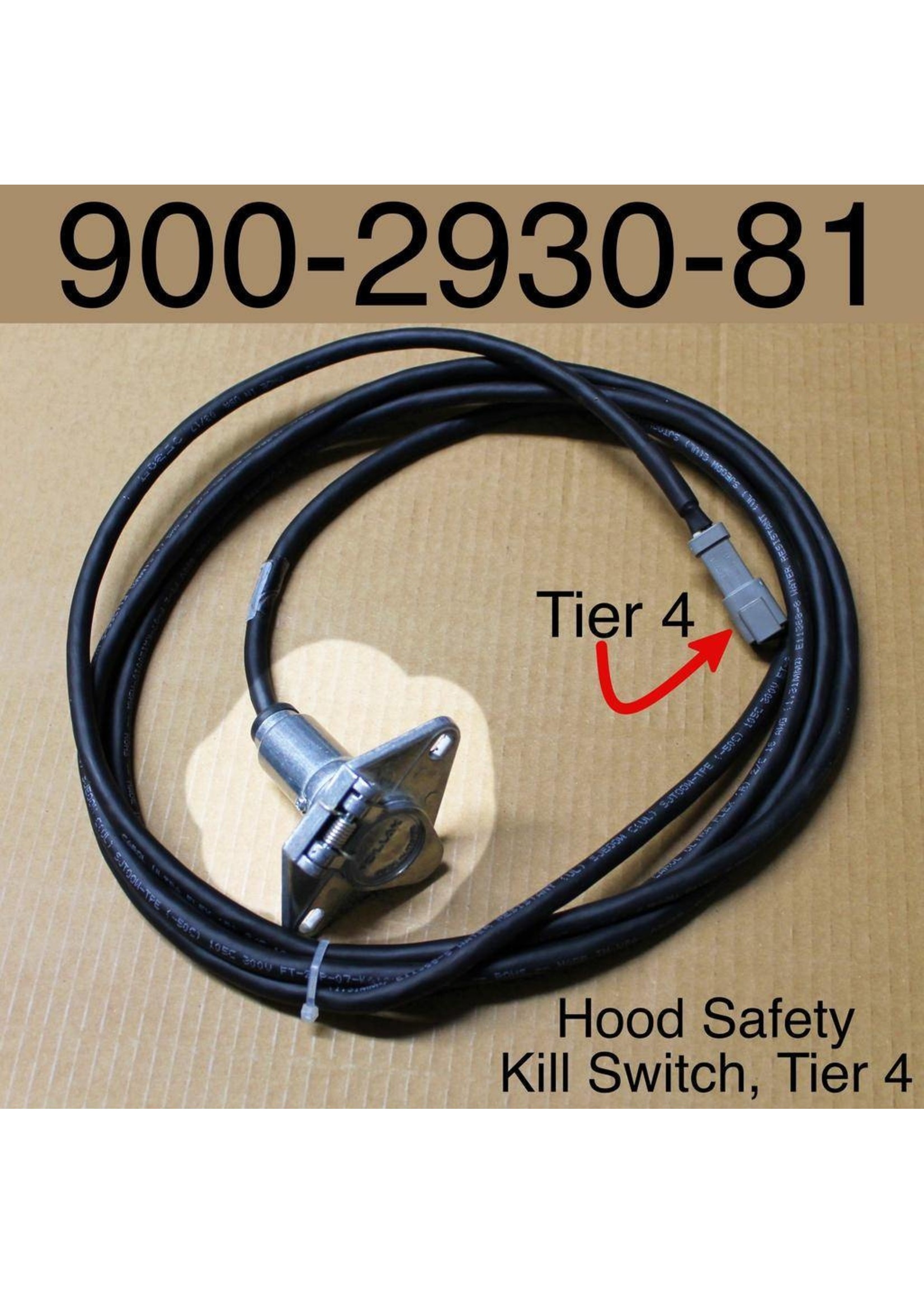 Bandit® Parts Wire Harness for Hood Safety Kill Switch Fits Tier 4 Only - Was 900-2930-81
