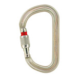 Petzl Carabiner, Vulcan, High-Strength Steel Asymmetric, Screw-Lock, 40 Kn Max.