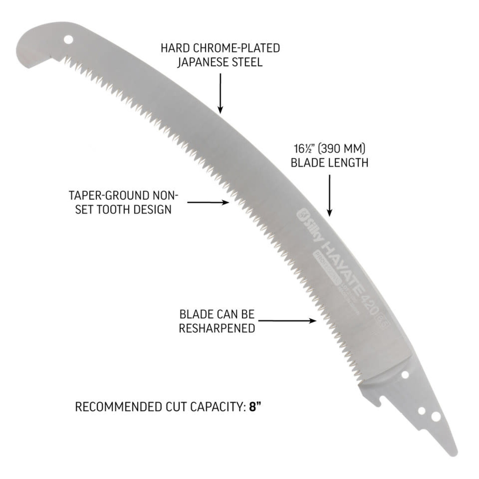 Silky Saws Notch Hayate/Nobasu Telescoping Pole Saw Replacement Blade