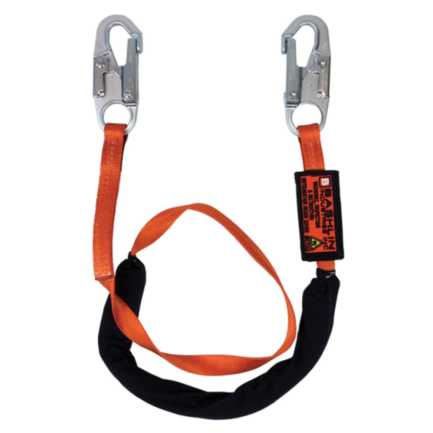 Bashlin Shock Absorbing Lanyard w/ 1in Nylon Web