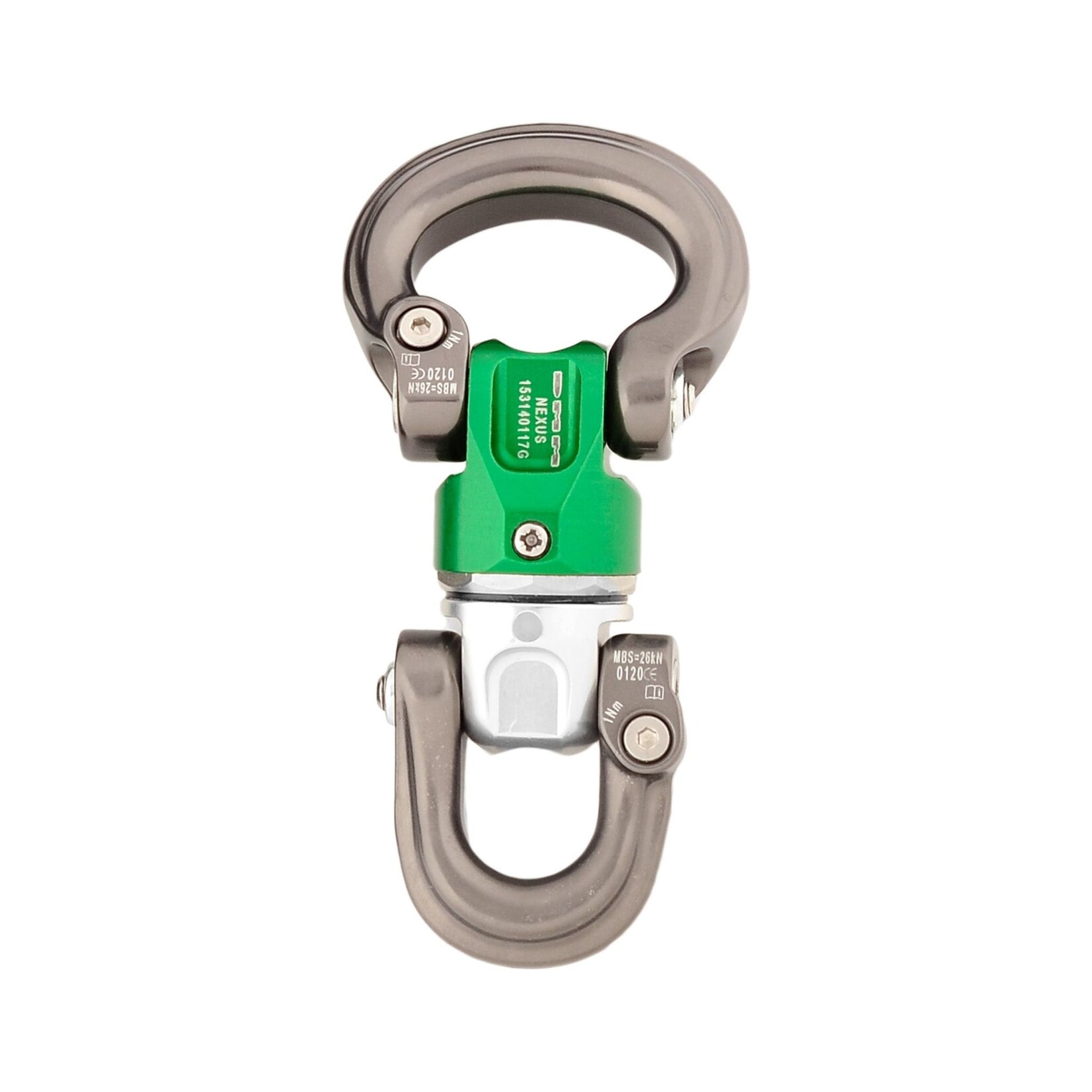 DMM Nexus Swivel Bow To D Silver/Green/Titanium
