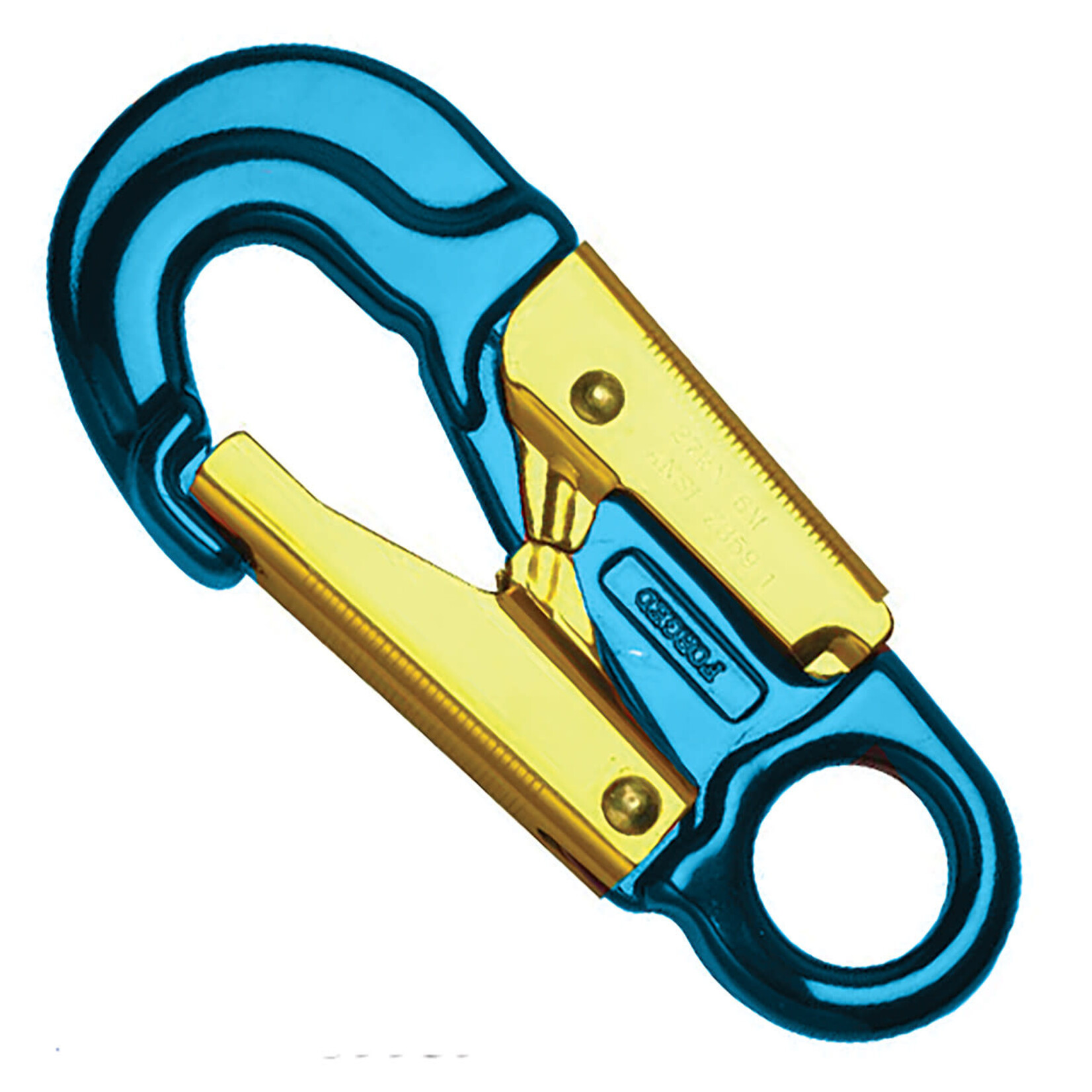 U.S. Rigging Forged Aluminum Snap Hook w/ Fixed Eye - Blue