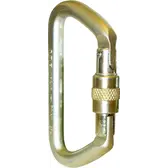 VMAX メタルバッジ シルバー ゴールド クリップ　タイピン Carabiner, Heavy Duty Steel Screw Gate Locking 70 kN MBS -KH219SG