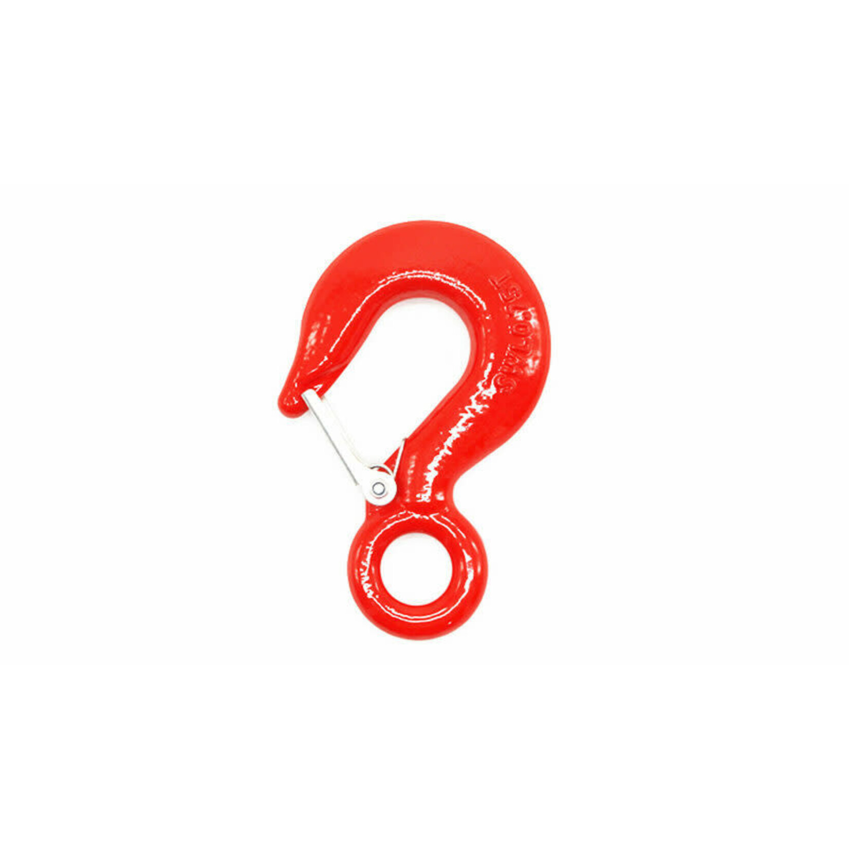 PORTABLE WINCH CO. Red Safety Hook w/ Gate For Winches