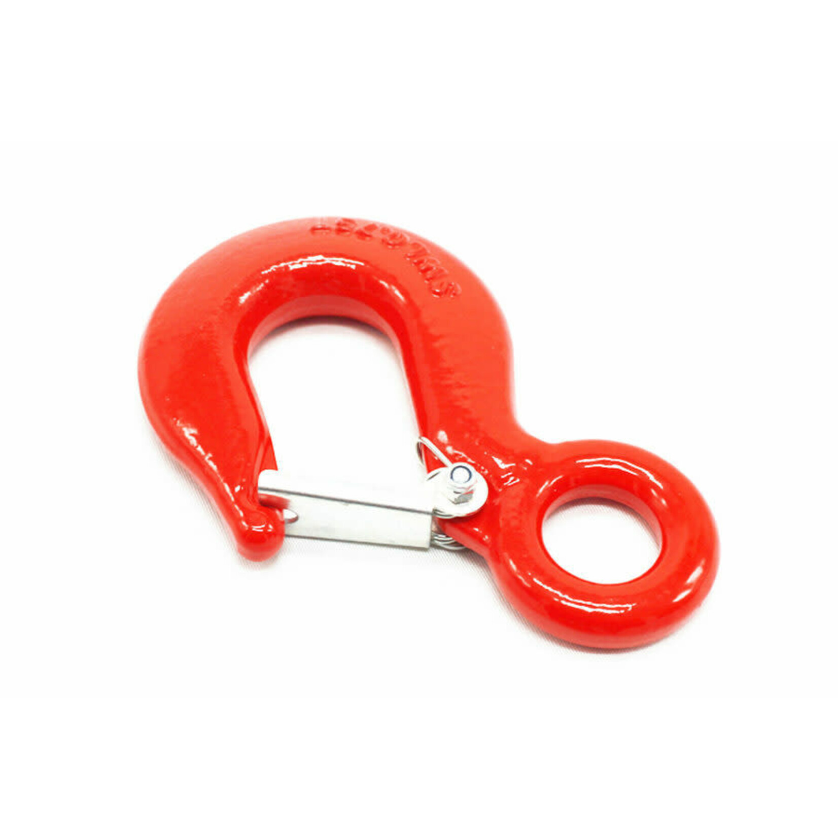 PORTABLE WINCH CO. Red Safety Hook w/ Gate For Winches