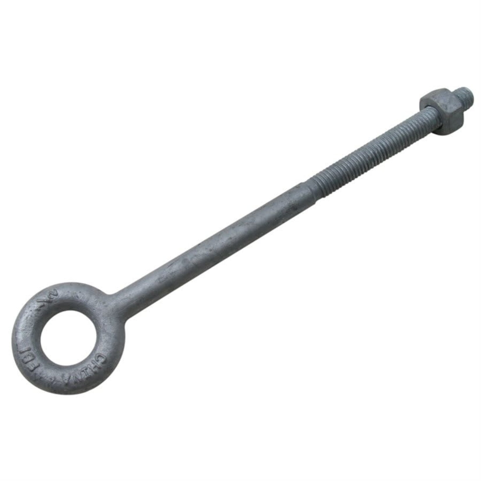 Fehr Bros. 1/2 Forged Galvanized XL Thread Eyebolt with Nut