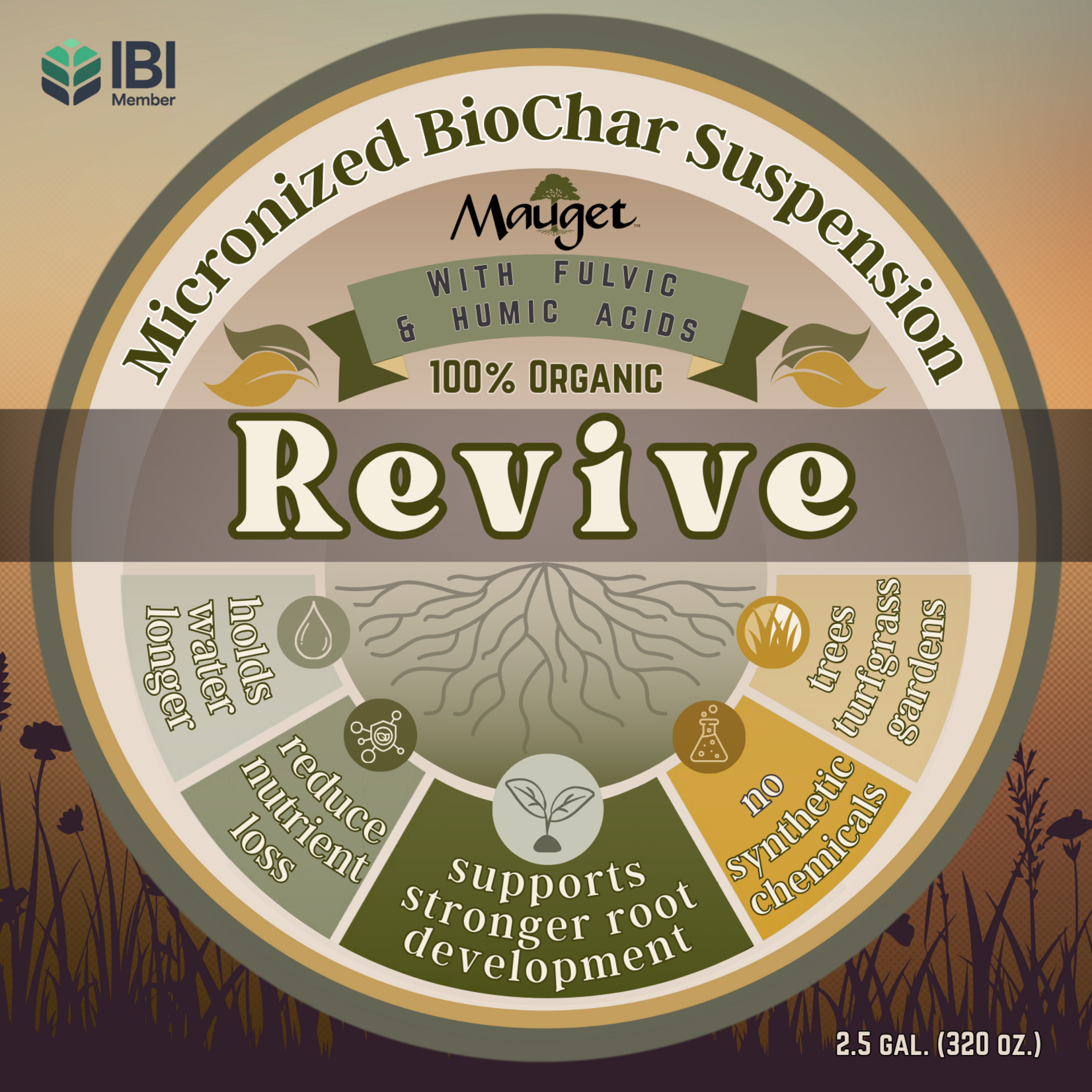 Mauget Revive 100% Organic Micronized BioChar Suspension 2.5 Gal Jug
