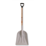 CORONA Plastic Scoop Shovel With Wood D-Grip Handle
