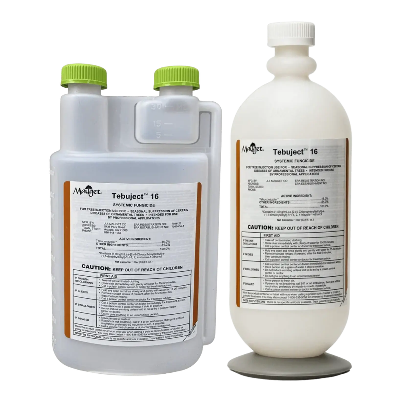 Mauget Mauget Tebuject 16 HP, 1 Liter Tebuconazole 16% EPA Reg. No. 7946-28 Flat Bottom