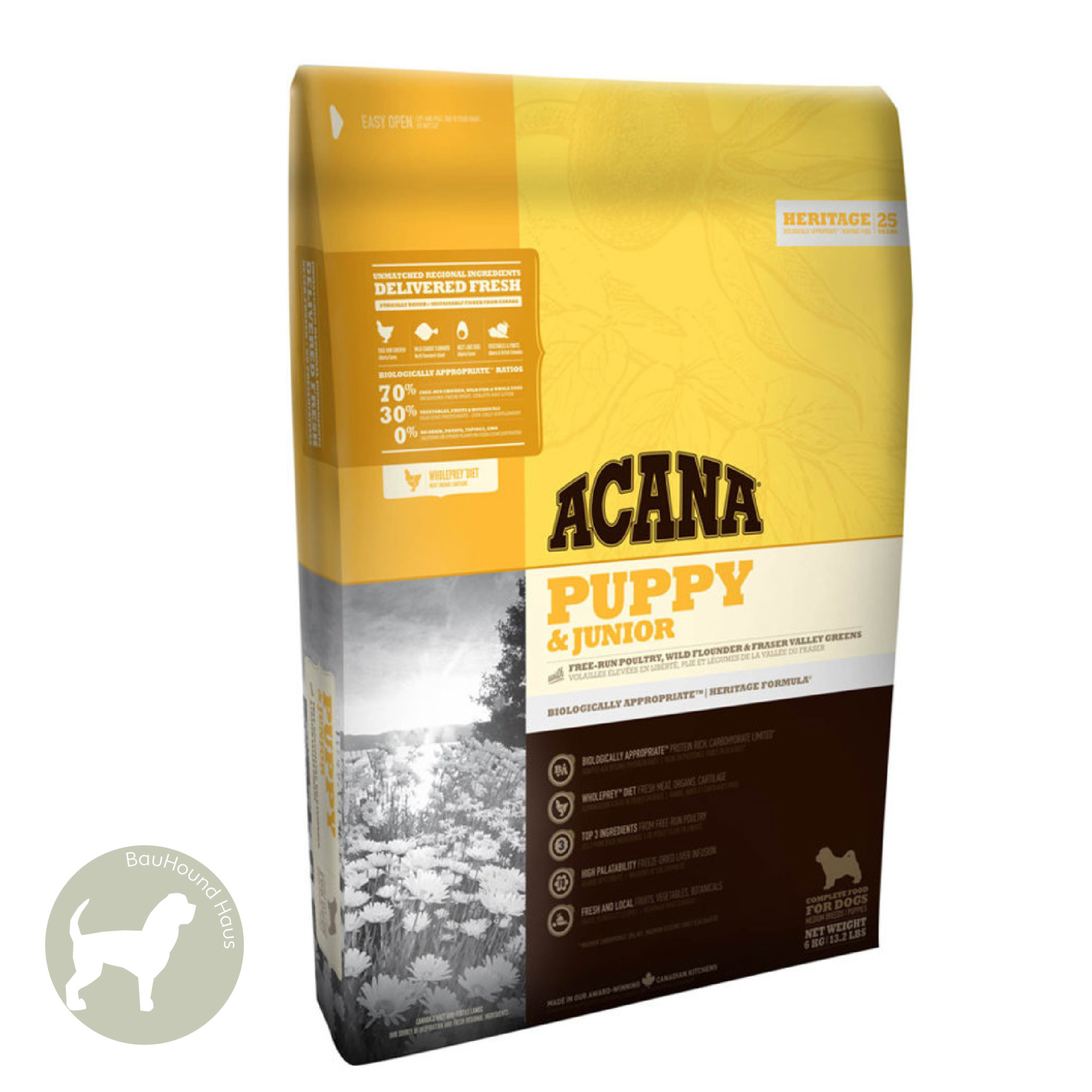 Acana Acana HERITAGE Puppy & Junior Kibble, 11.4kg