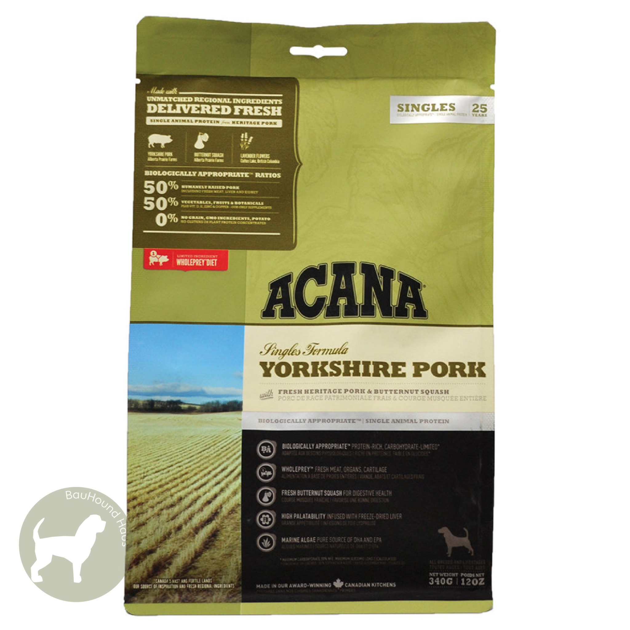 Acana Acana SINGLES Grain-Free Yorkshire Pork Kibble, 5.8kg