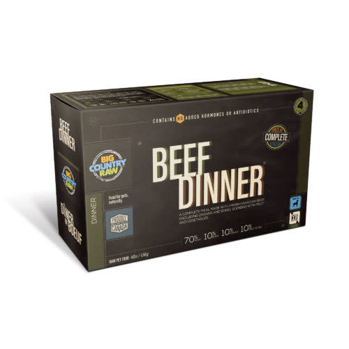 Big Country Raw Big Country Raw Beef Dinner, 4 x 1lb Carton