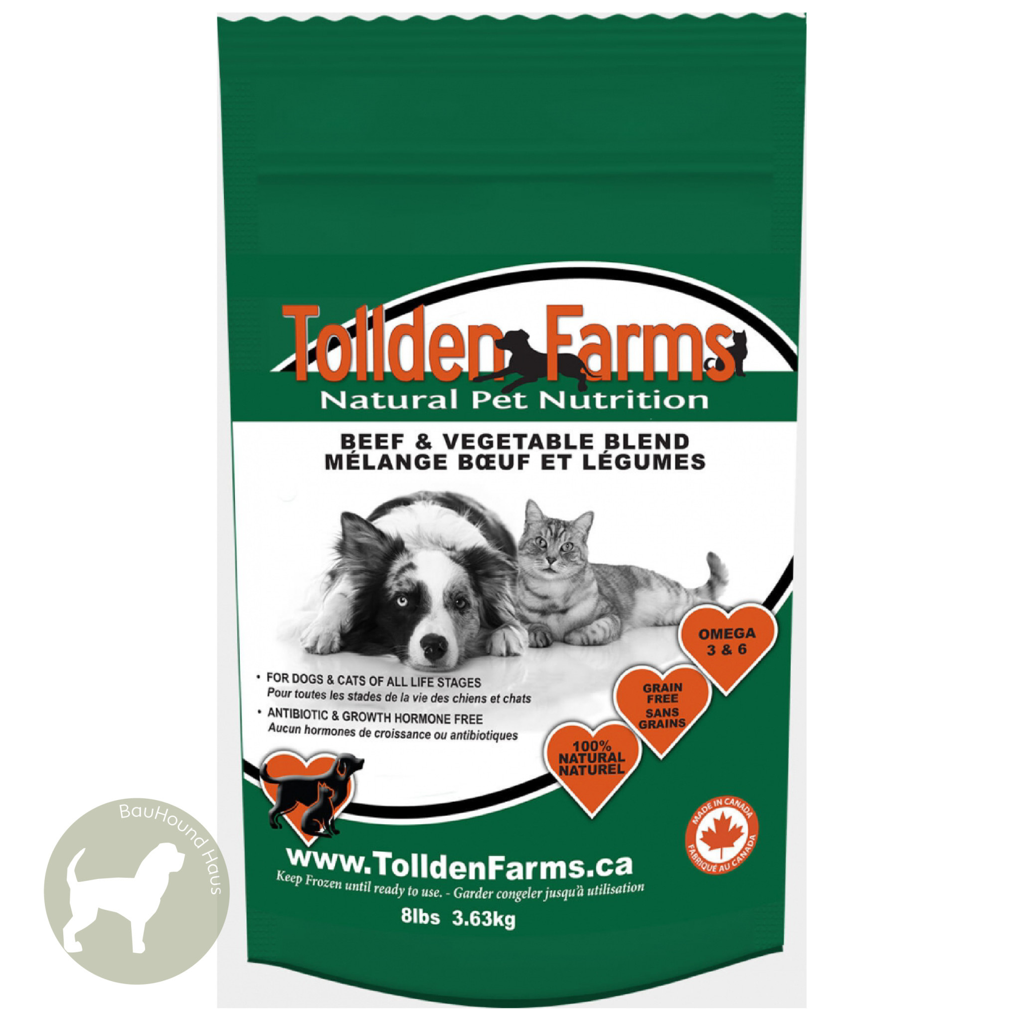 Tollden Farms Tollden Farms Meat & Veggies Beef Patties, 8lb