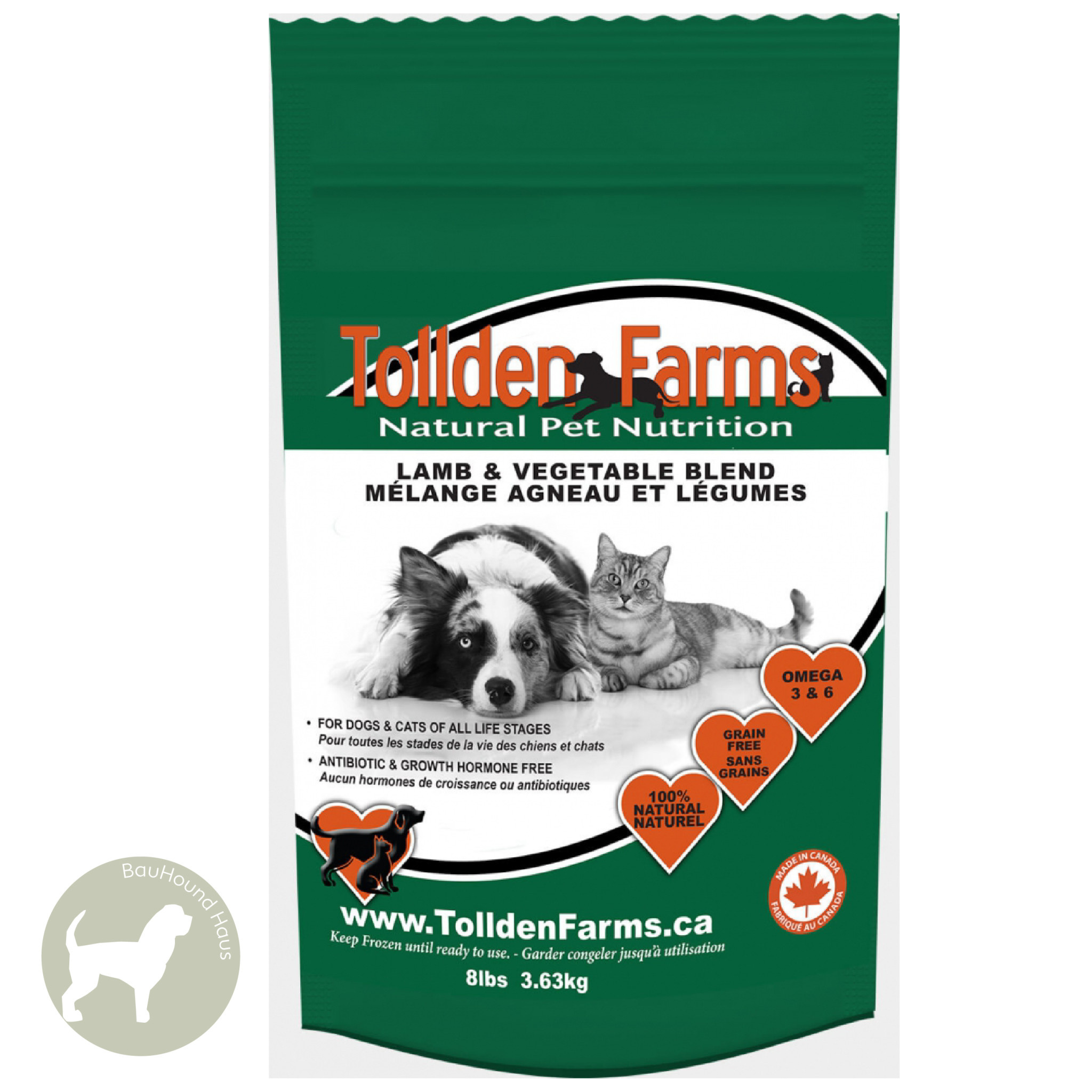 Tollden Farms Tollden Farms Meat & Veggies Lamb Patties, 8lb