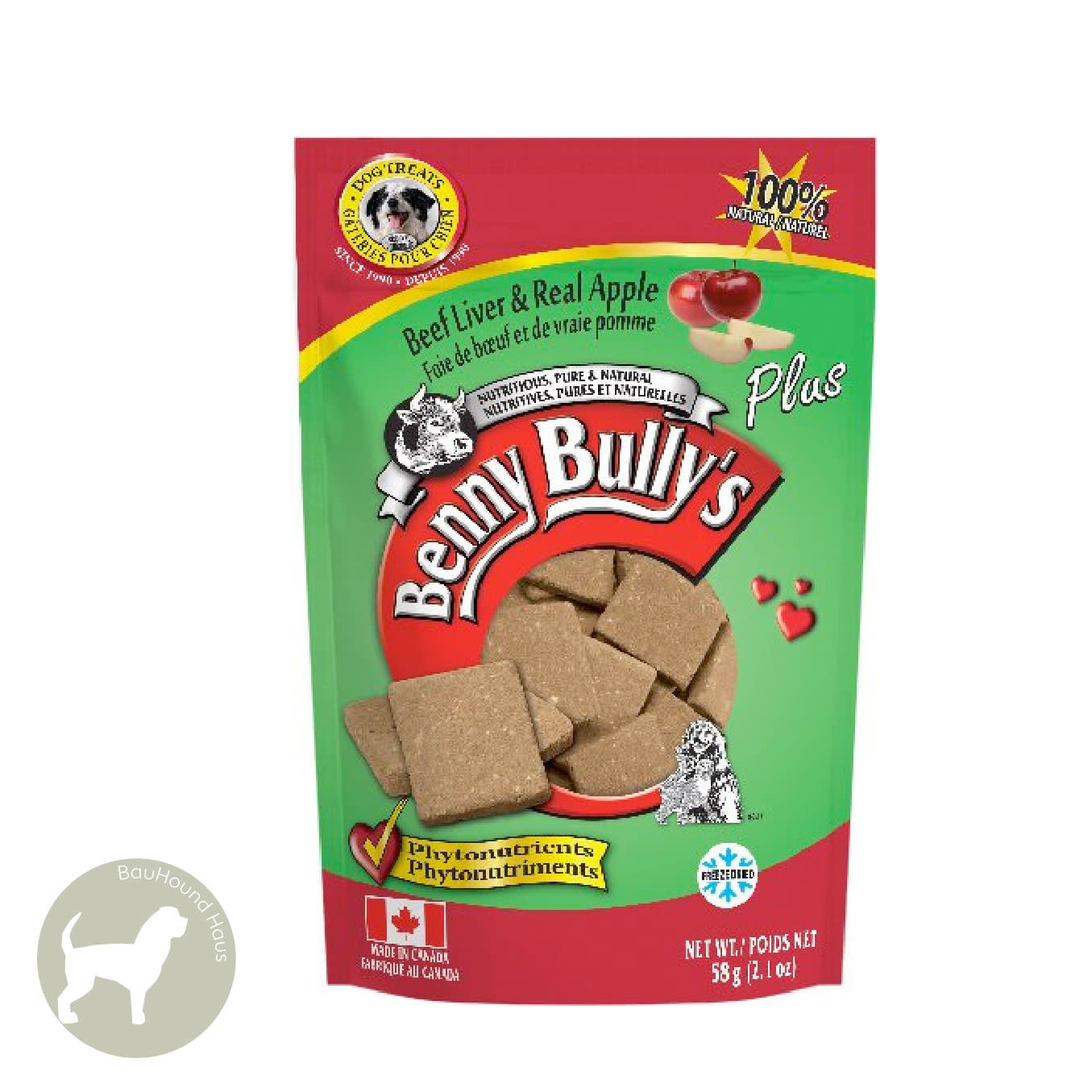 Benny Bully's Benny Bully's Beef Liver Plus Apple Treats, 58g