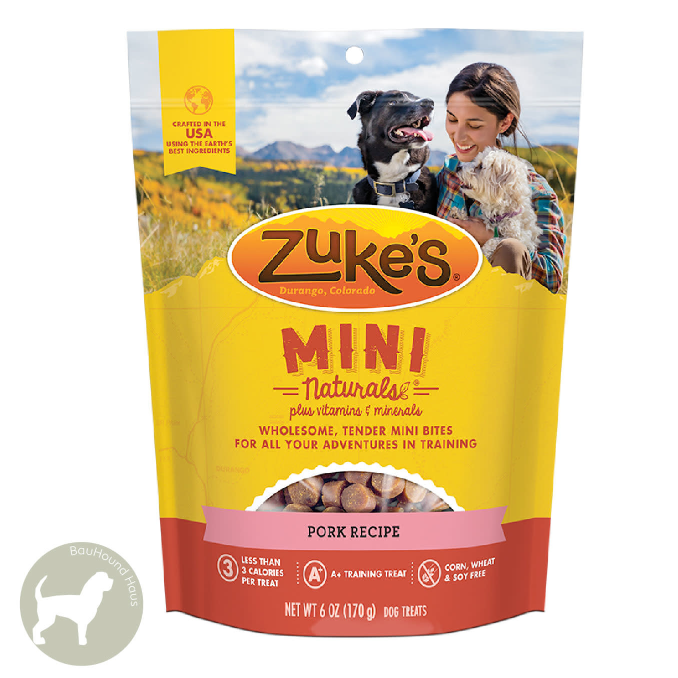 Zukes Zukes Mini Naturals Pork Treats, 6oz