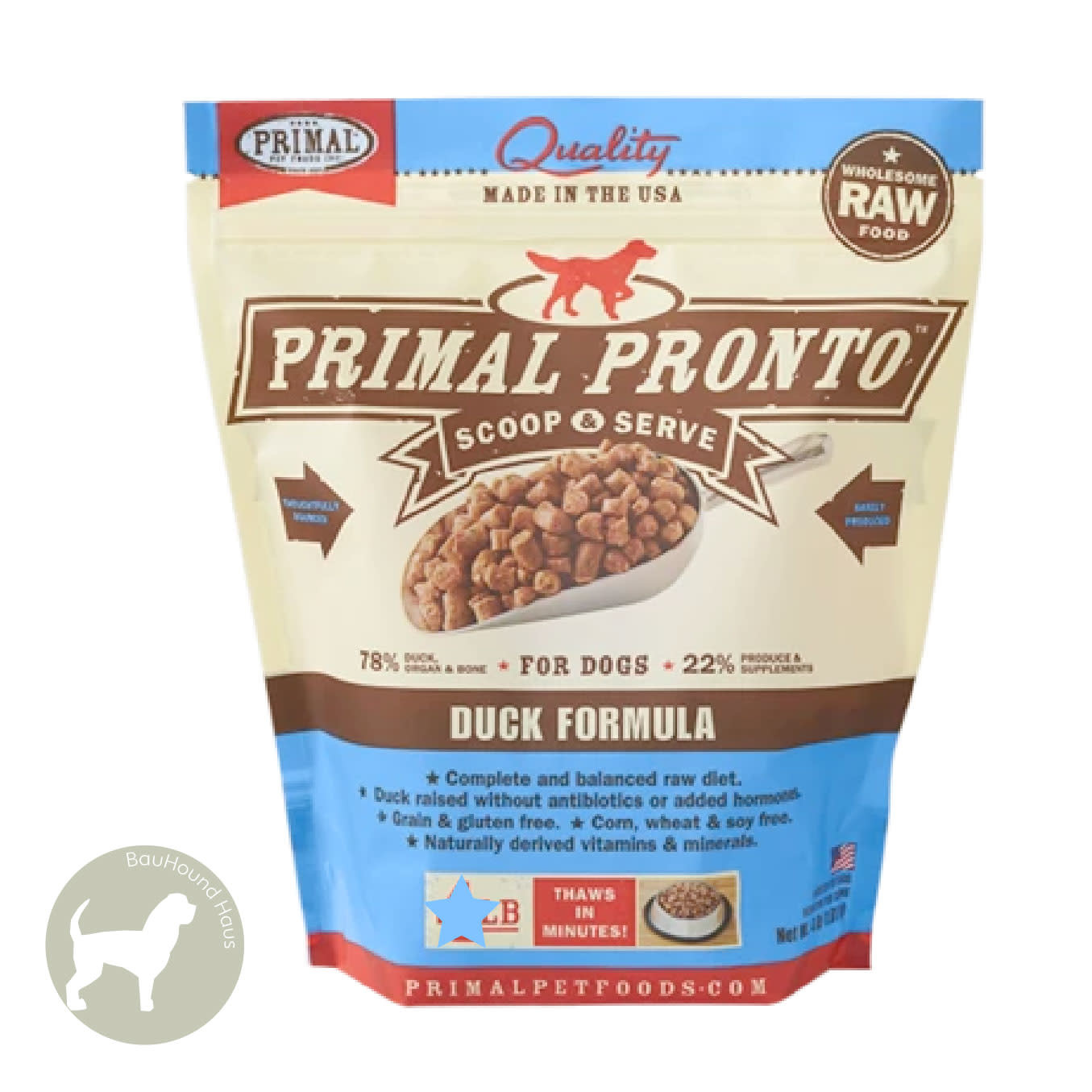 Primal Pet Foods Primal Pet Foods Pronto Canine Duck Formula, 4lb