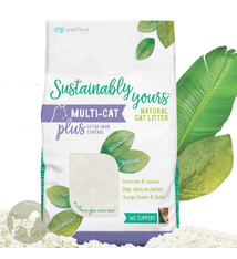 Sustainably Yours Sustainably Yours Multi-Cat Natural Cat Litter Extra Strength (Small Grain), 26lb