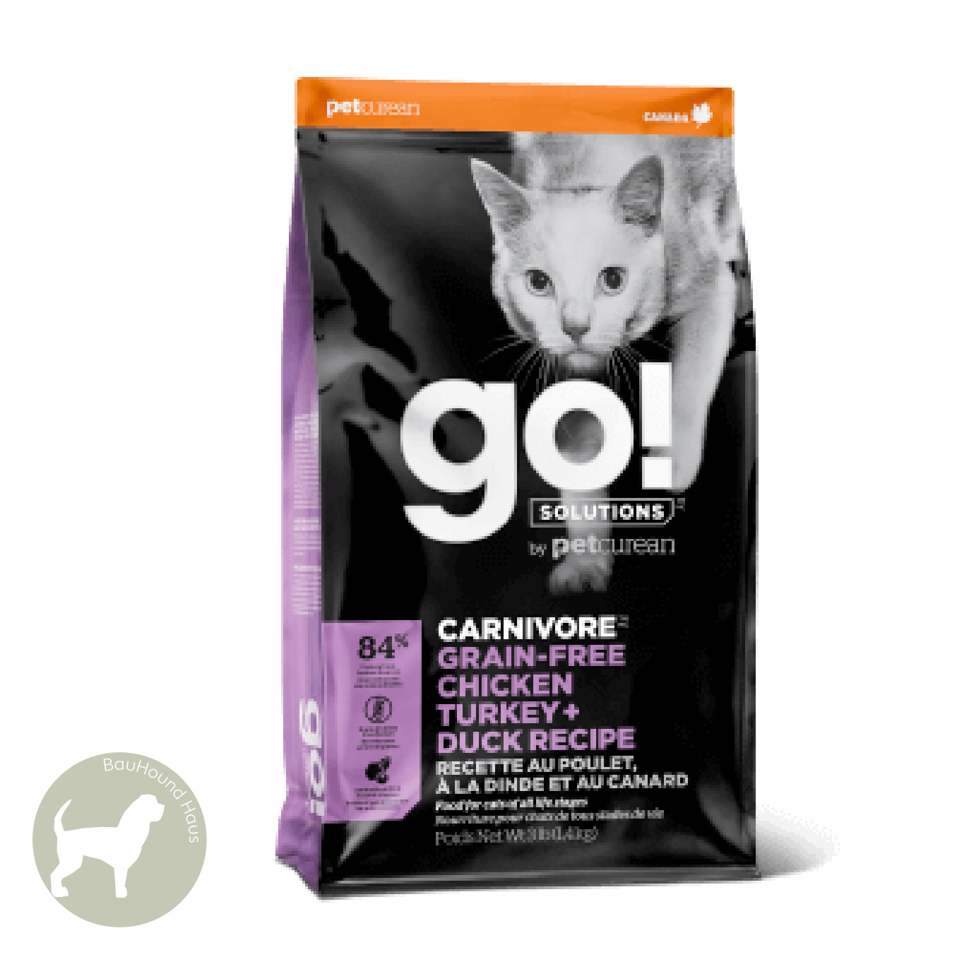 Go! Go! CAT Fit & Free Chicken, Turkey + Duck Kibble, 8lb