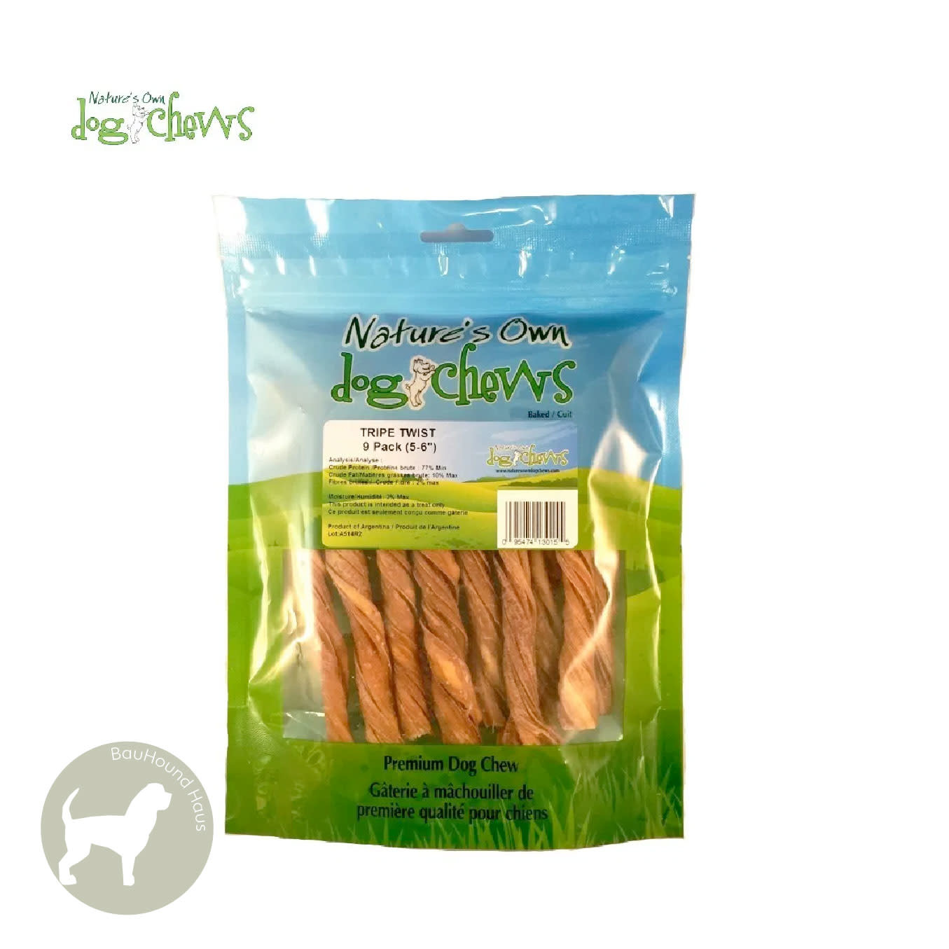 Nature's Own Nature's Own Beef Tripe Twist, 9-pack