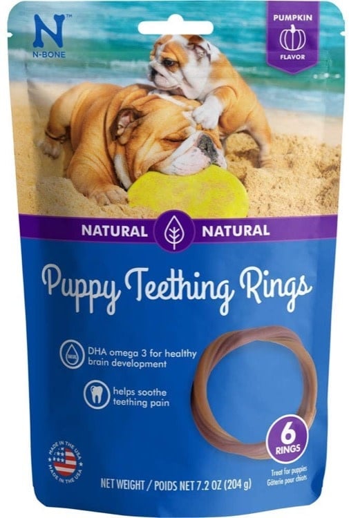 NPIC NPIC Puppy Teething Ring  Pumpkin, 6-pack