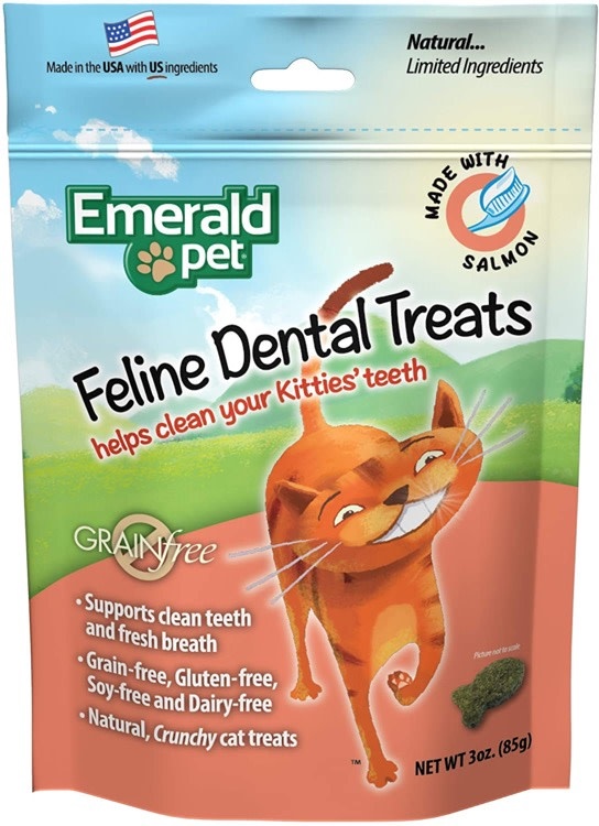 Emerald Pet Emerald Pet Feline Dental Treat Salmon