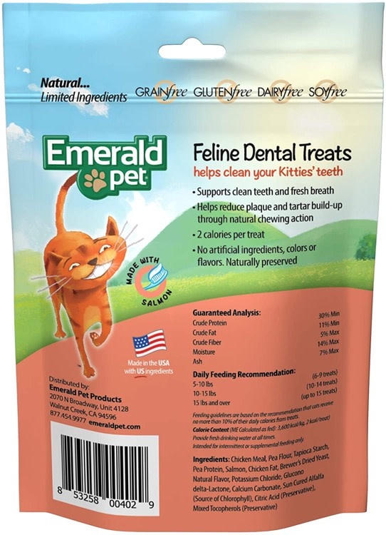 Emerald Pet Emerald Pet Feline Dental Treat Salmon
