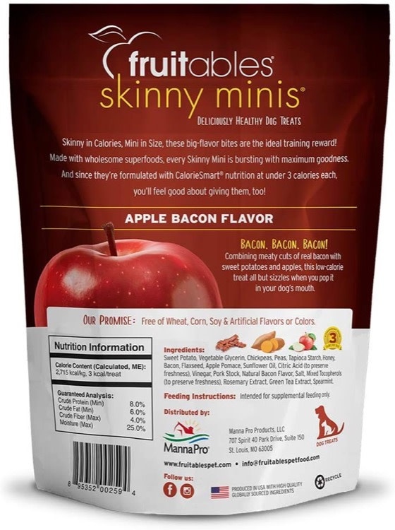 Fruitables Fruitables Skinny Mini's Apple Bacon, 12oz