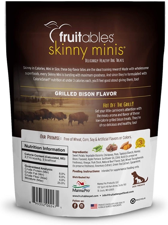 Fruitables Fruitables Skinny Mini's Grilled Bison, 12oz