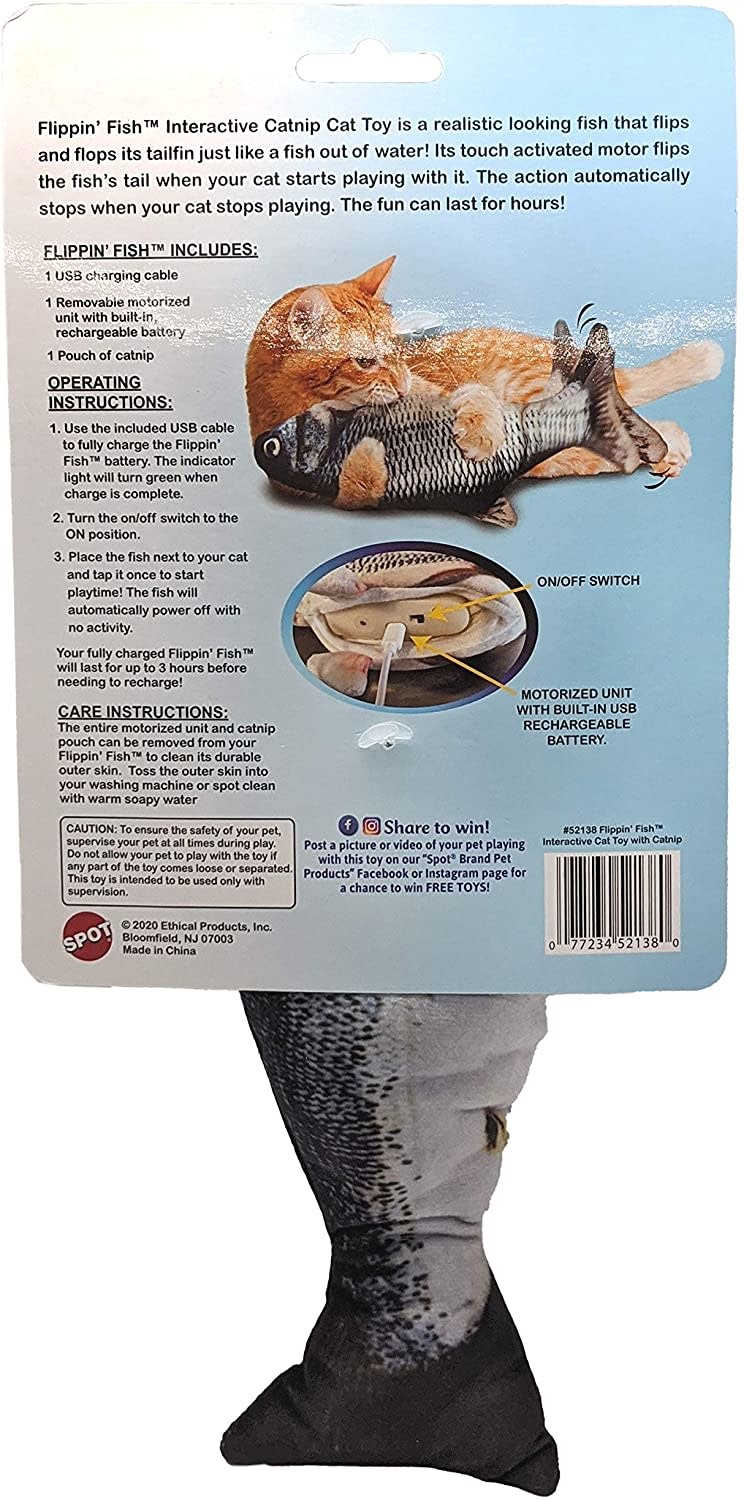 Ethical Pet Products Ethical Pet Spot Flippin Fish Cat Toy