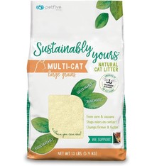 Sustainably Yours Sustainably Yours Multi-Cat Natural Cat Litter Large Grain, 13lb