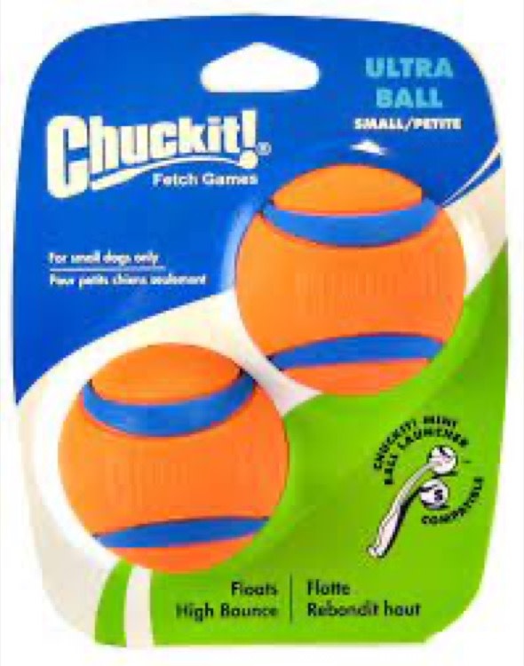 ChuckIt! Canine Hardware Chuck-It Ultras Ball 2-Pack, Small