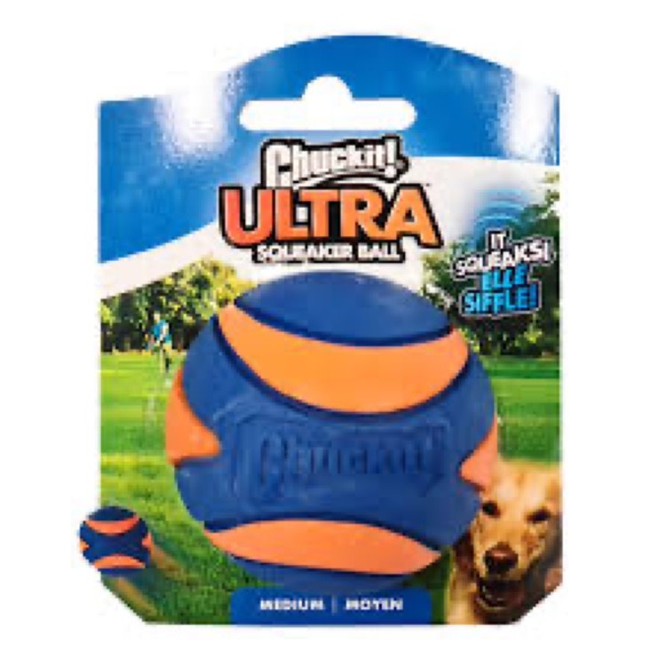 ChuckIt! Canine Hardware Chuck-It Ultra Squeaker Ball Large, Single