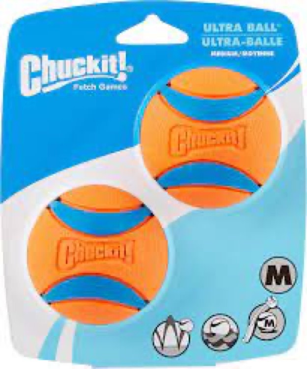 ChuckIt! Canine Hardware Chuck-It Ultras Ball 2-Pack, Medium