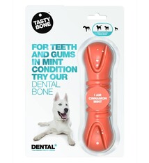 Tasty Bone Tasty Bone I AM Cinnamon Mint Dental Bone Dog Toy, Small