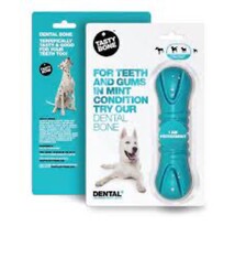 Tasty Bone Tasty Bone I AM Peppermint Dental Bone Dog Toy, Small