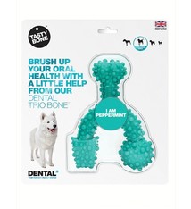Tasty Bone Tasty Bone I Am Peppermint Dental Trio Dog Toy, Small