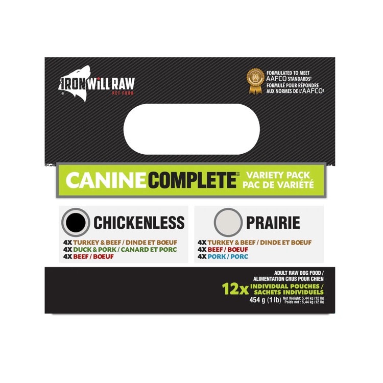 Iron Will Raw Iron Will Raw Canine Complete Chickenless Feast, 12lb